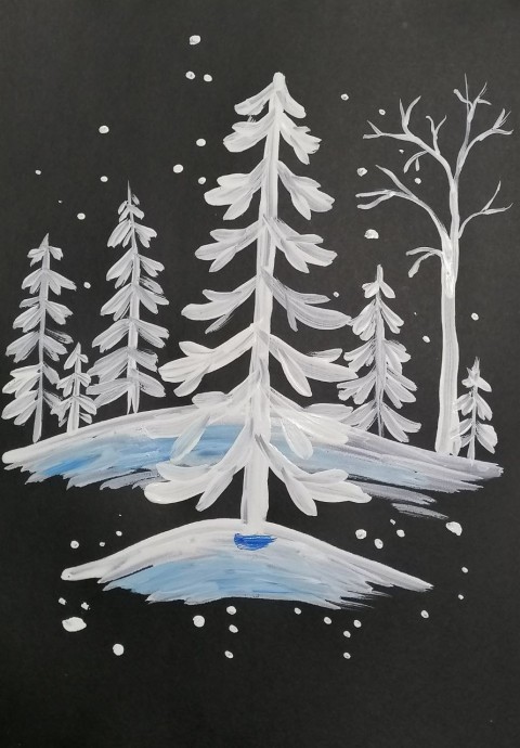 Рисуем нарядную елочку