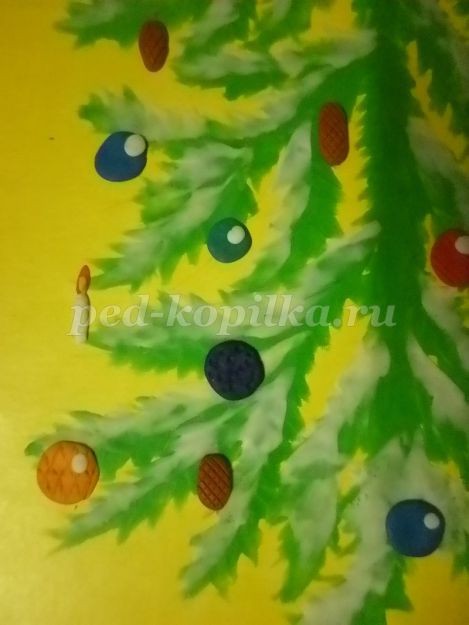 Новогодняя ёлочка из пластилина Новогодняя ёлочка из пластилина