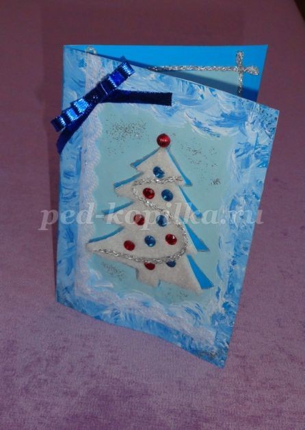 Красивая новогодняя открытка: часть 2