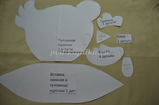 ​Курочка из ткани: мастер-класс, часть 1