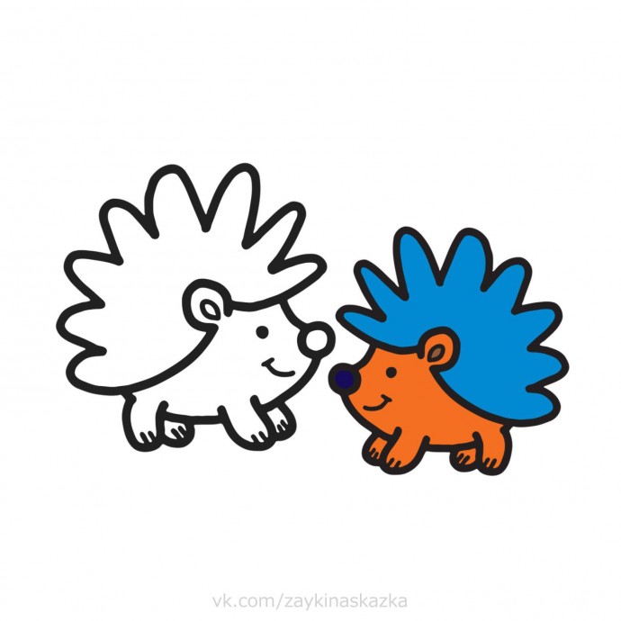 Раскрась по образцу