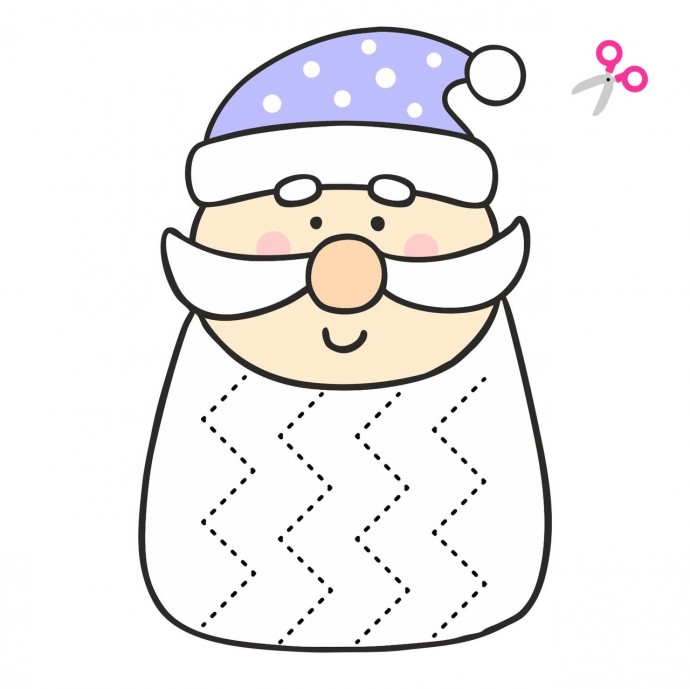 Вырезаем разной формы бороды у гномиков Вырезаем разной формы бороды у гномиков