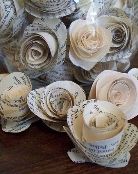 Простые розы из бумаги детскими руками