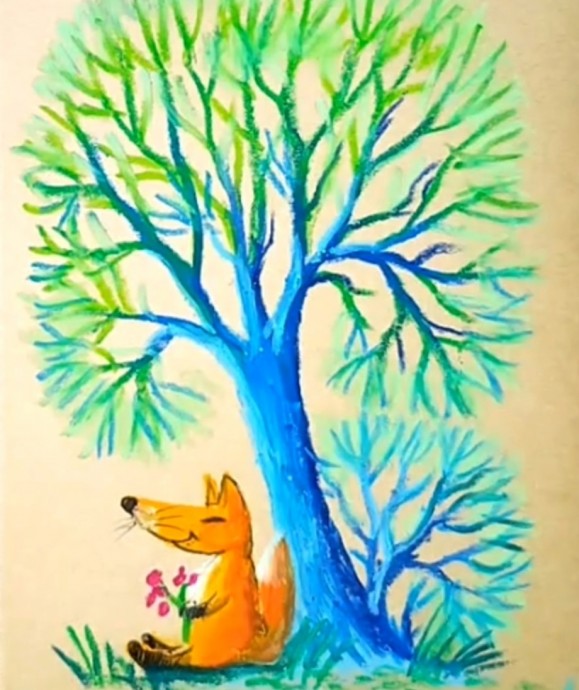 Лисичка под деревом Лисичка под деревом