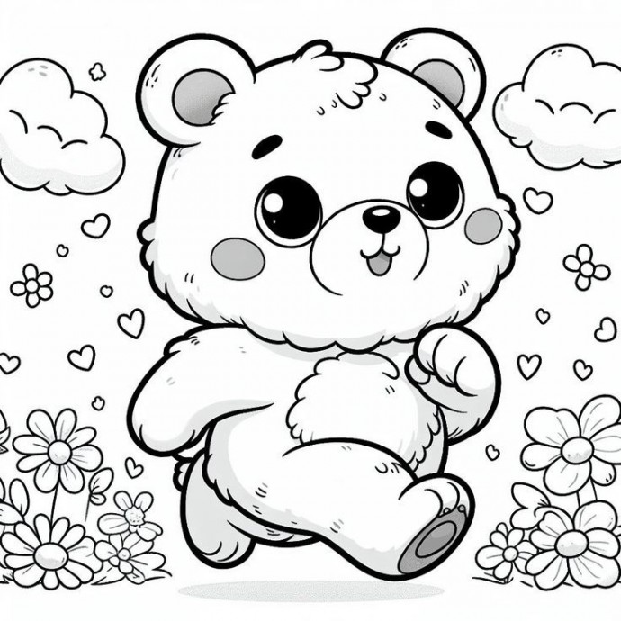 ​Милые зверята: раскраски для малышей