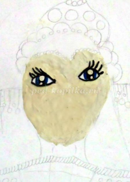 Пластилинография "Снегурочка": часть 1