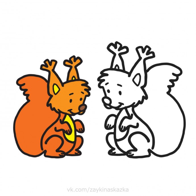 Раскрась по образцу