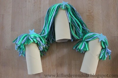 Русалочки из картонных втулок