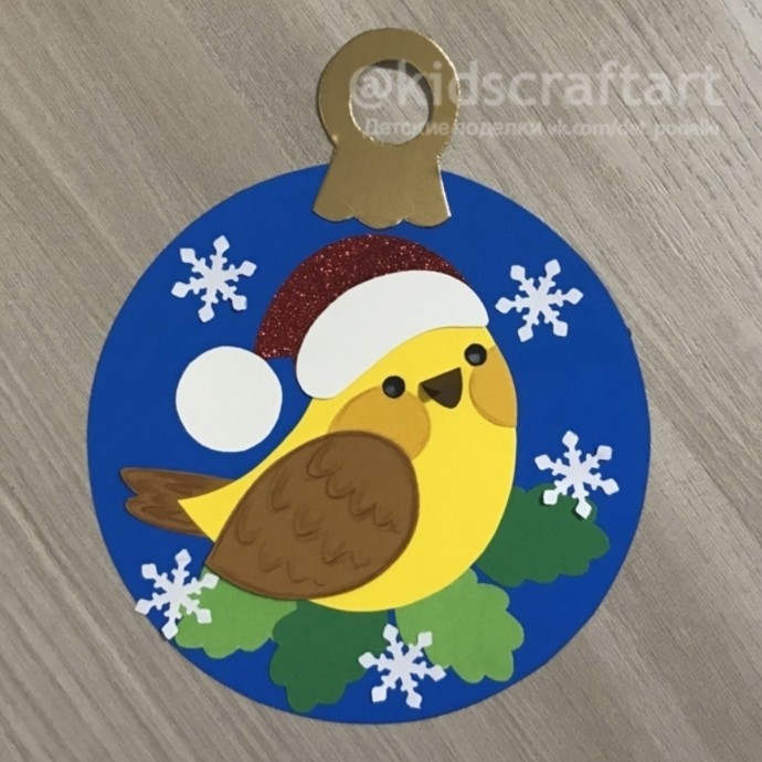 Ёлочный шар с птичкой Ёлочный шар с птичкой