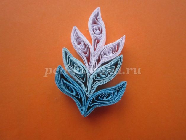 Новогодняя открытка детскими руками: квиллинг, часть 3