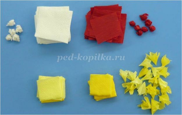 Гиацинты из креповой бумаги: часть 1