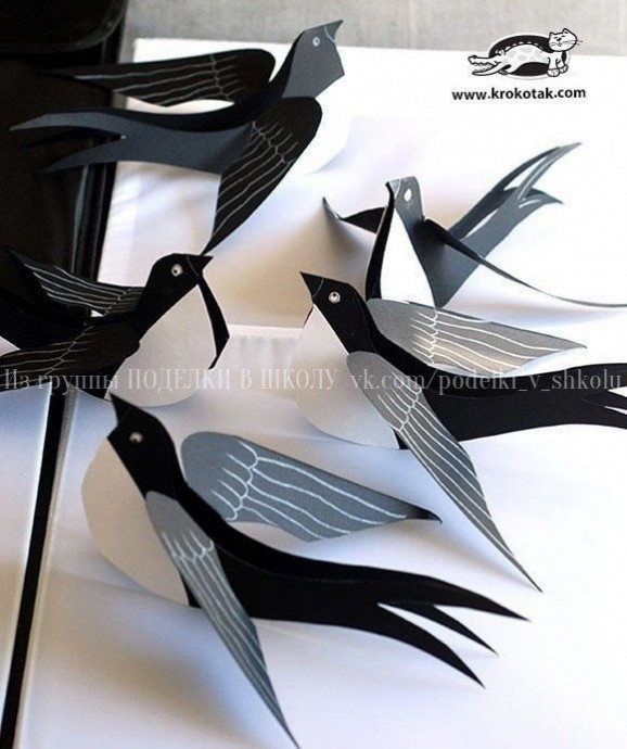 Ласточки из бумаги Ласточки из бумаги