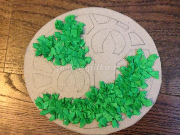 ​Новогодний шар из бумаги: часть 1