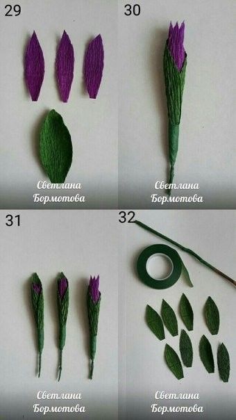 Замечательный гладиолус из гофрированной бумаги