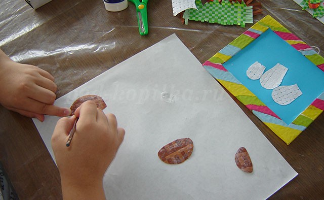 Аппликация: грибы Аппликация: грибы