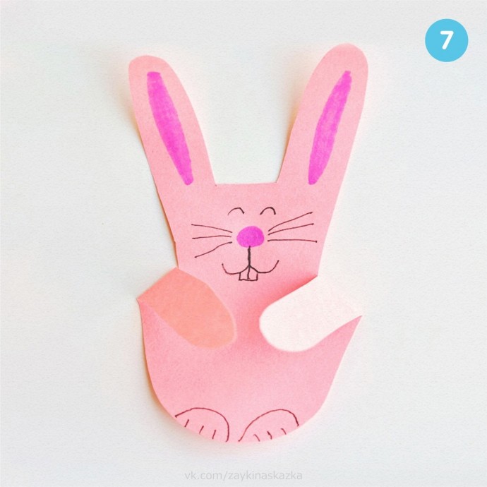 Зайчата из ладошек Зайчата из ладошек