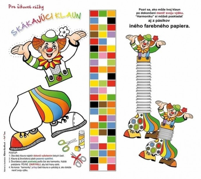 Клоун с использованием гармошки Клоун с использованием гармошки