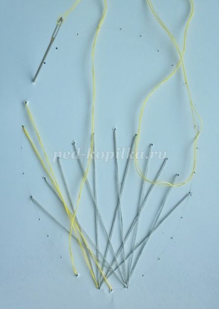 Открытка "Веточка вербы" в технике изонить: часть 1 Открытка "Веточка вербы" в технике изонить: часть 1