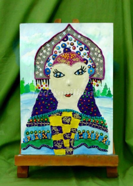 Пластилинография "Снегурочка": часть 2