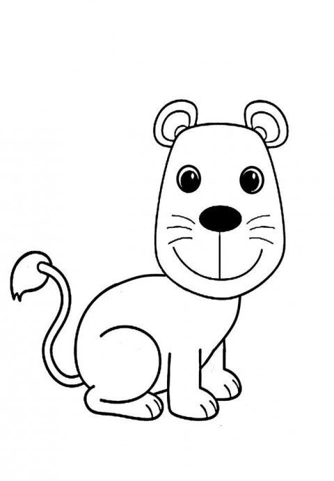 ​Жизнерадостный львёнок