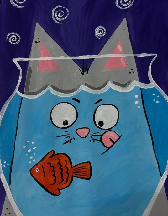 Кот возле аквариума Кот возле аквариума