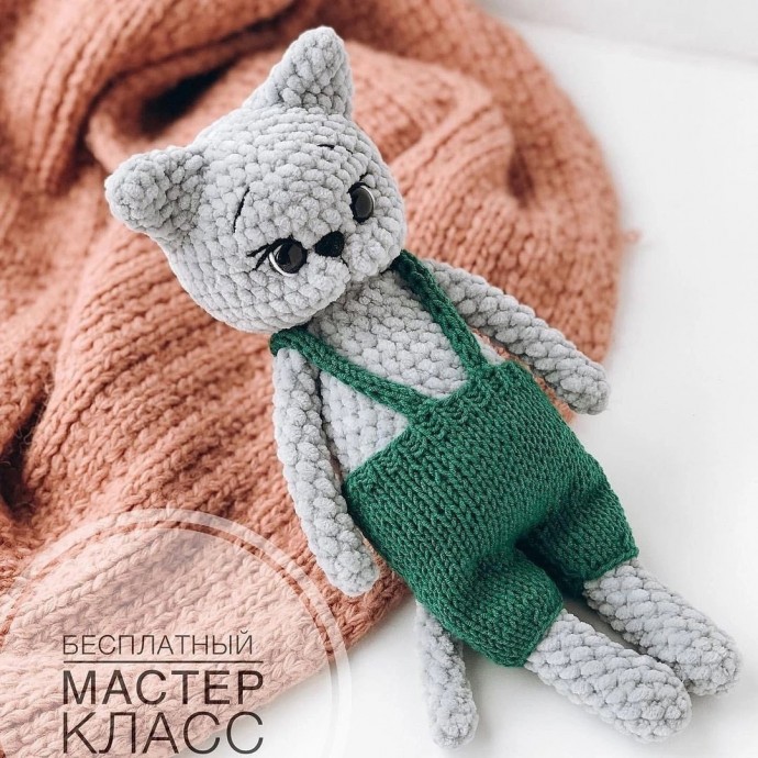 Котик в шортах на подтяжках Котик в шортах на подтяжках