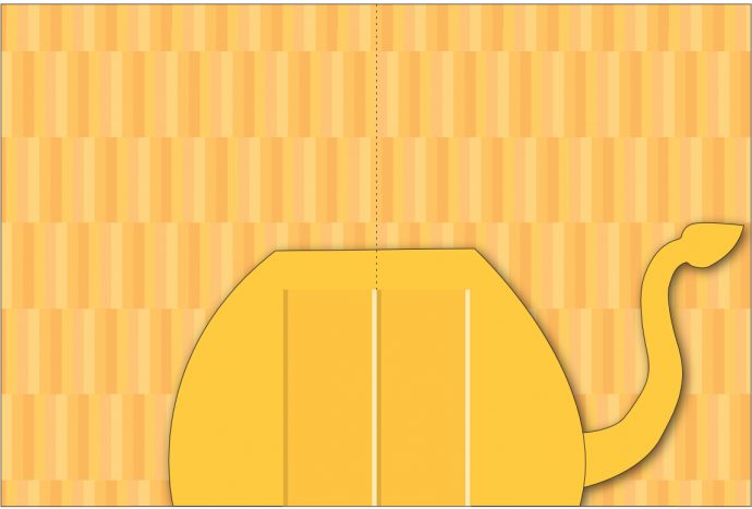 ​Объемная открытка "Лев"