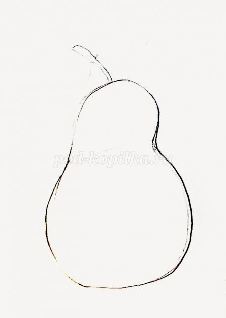 Рисуем грушу гуашью: часть 1 Рисуем грушу гуашью: часть 1