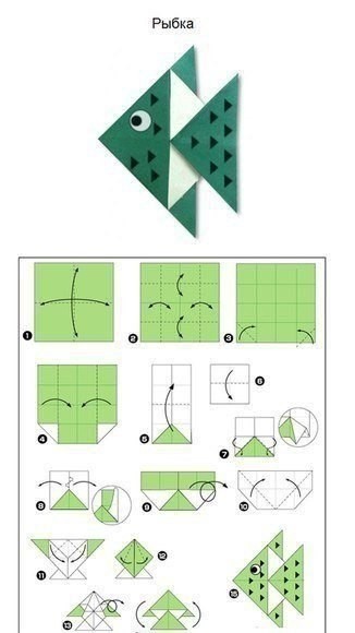 Схемы простых оригами для детей