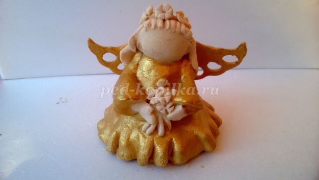 Рождественский ангел из солёного теста: мастер–класс, часть 4