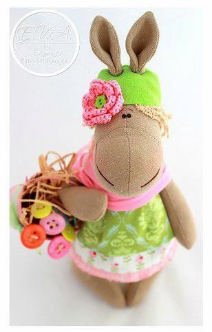 Текстильные лошадки