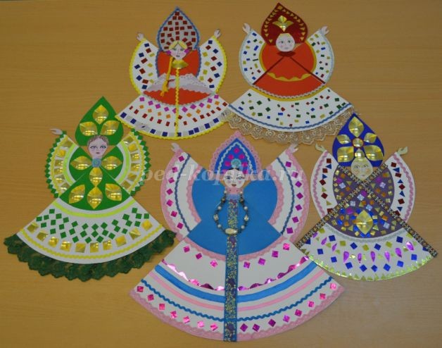 Игрушка из бумаги "Русская красавица": часть 2 Игрушка из бумаги "Русская красавица": часть 2