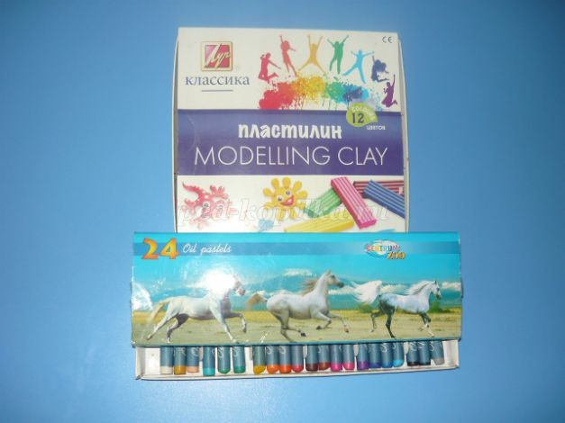 Одуванчик из пластилина