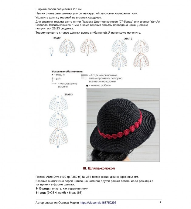 Шляпка для куклы Шляпка для куклы