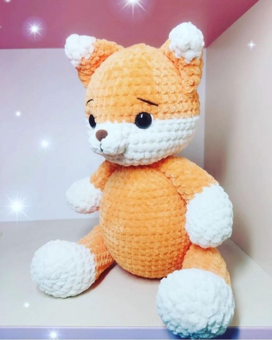 ​Лисичка из пряжи