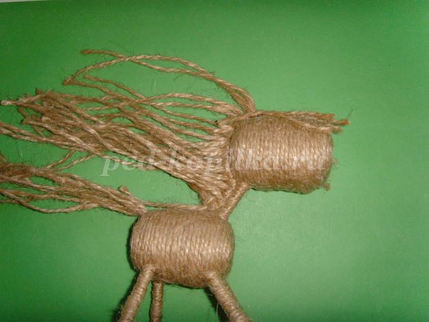 ​Лошадка из шпагата: часть 2