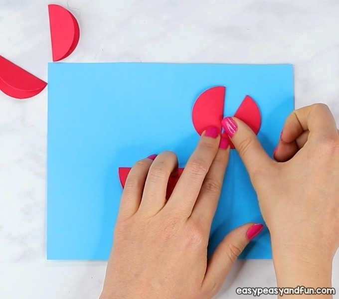 Забавный крабик из кружочков