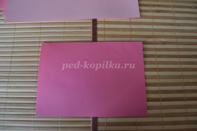 Цветок сакуры из цветной бумаги: часть 1