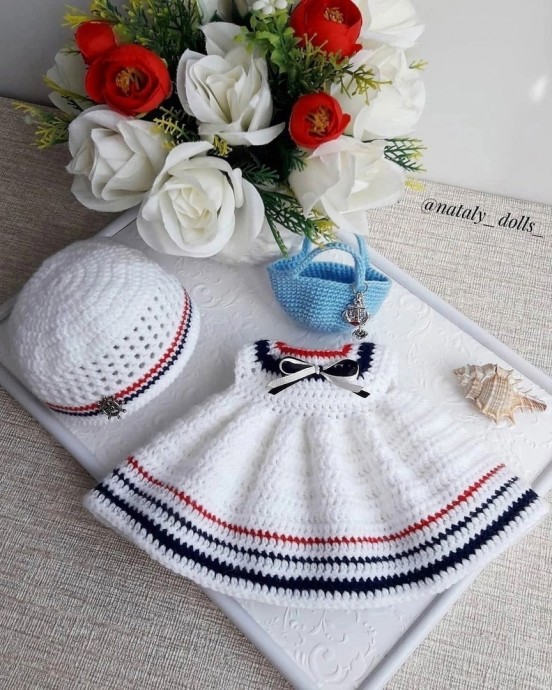 Комплект для куклы "Морячка" Комплект для куклы "Морячка"