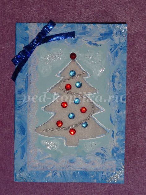 Красивая новогодняя открытка: часть 2