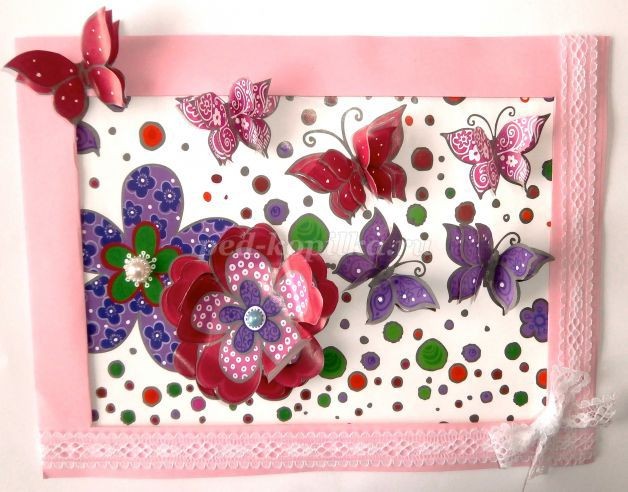 Объёмная аппликация "Вдохновение": часть 3 Объёмная аппликация "Вдохновение": часть 3