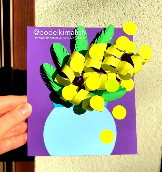 ​Объёмная мимоза