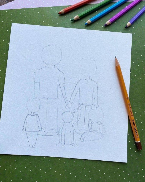 Рисуем картину "Моя семья" Рисуем картину "Моя семья"