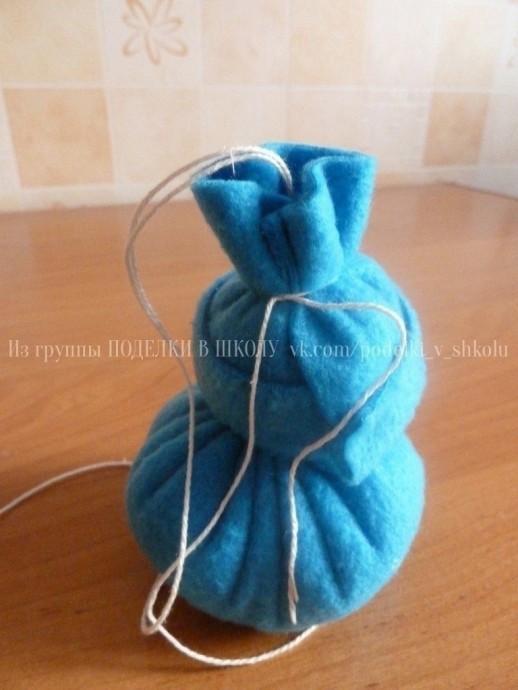 Снеговичок из фетра