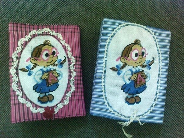 Вышиваем с детьми первоклассницу