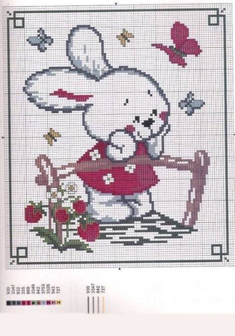 Вышиваем зайчика Вышиваем зайчика