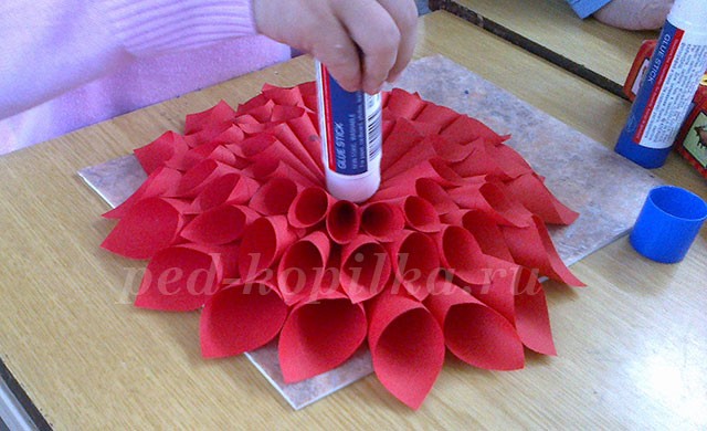 Георгина из кулёчков Георгина из кулёчков