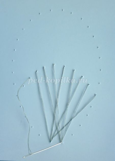 Открытка "Веточка вербы" в технике изонить: часть 1 Открытка "Веточка вербы" в технике изонить: часть 1