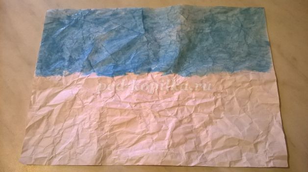 Рисование на мятой бумаге