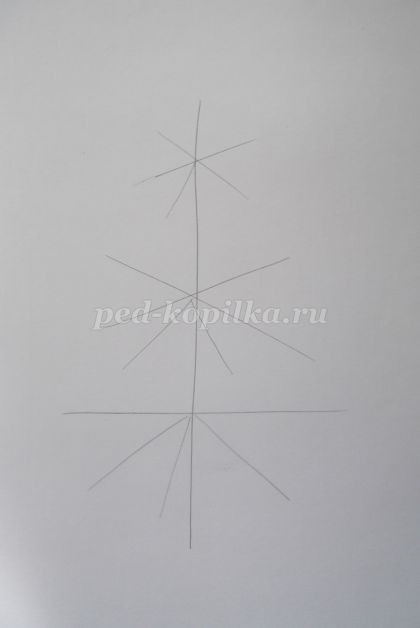 Как нарисовать ель акварелью: часть 1